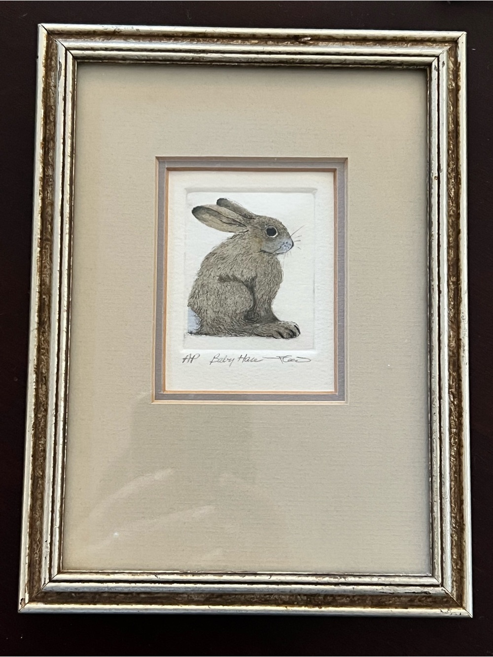Framed Brown Rabbit Art Print - Home Art